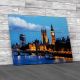 Big Ben On River Thames Canvas Print Large Picture Wall Art