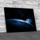 Space Earth and Moon Canvas Print Large Picture Wall Art