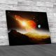 Space Planet and Moons Canvas Print Large Picture Wall Art