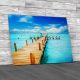 Tropical Jetty Seascape Canvas Print Large Picture Wall Art