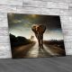 Elephant On Its Journey Canvas Print Large Picture Wall Art