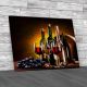 Wine Grapes and Keg Canvas Print Large Picture Wall Art