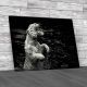 Roaring Tiger in Water Canvas Print Large Picture Wall Art