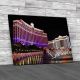 Las Vegas Hotel Fountain Canvas Print Large Picture Wall Art