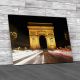 Arc de Triomphe At Night Canvas Print Large Picture Wall Art