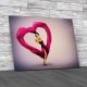 Dance Love Heart Woman Canvas Print Large Picture Wall Art