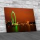 London City From Thames Canvas Print Large Picture Wall Art