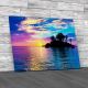 Island and Lovely Sunset Canvas Print Large Picture Wall Art