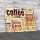 Coffee Mocha Drink Quote Canvas Print Large Picture Wall Art