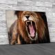 Angry Roaring Lion Canvas Print Large Picture Wall Art