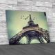 Eiffel Tower With Birds Flying Canvas Print Large Picture Wall Art