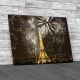 Eiffel Tower With Fireworks Canvas Print Large Picture Wall Art