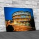 Colosseum At Night Canvas Print Large Picture Wall Art