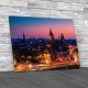 Amsterdam Skyline Shortly After Sunset Canvas Print Large Picture Wall Art