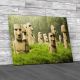 Statues In Easter Island Canvas Print Large Picture Wall Art