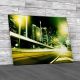 Traffic In Hong Kong At Night Canvas Print Large Picture Wall Art