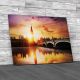 Big Ben And Westminster Bridge At Dusk Canvas Print Large Picture Wall Art