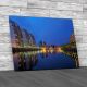 Salford Quays At Dusk Canvas Print Large Picture Wall Art