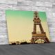 Eiffel Tower Retro Style Canvas Print Large Picture Wall Art