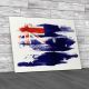 The Australian Flag With Watercolor Canvas Print Large Picture Wall Art