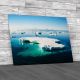 Penguins On Iceberg In Antarctica Canvas Print Large Picture Wall Art