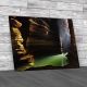 Beautiful Cave With Lake Canvas Print Large Picture Wall Art