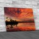 Sunset On Pine Lake Everglades Canvas Print Large Picture Wall Art