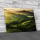 Illuminated Landscape Of Tuscany Italy Canvas Print Large Picture Wall Art