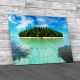 Maldivian Atoll Canvas Print Large Picture Wall Art