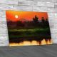 Sunrise At The Nile Egypt Canvas Print Large Picture Wall Art