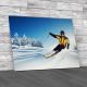 Skier In Mountains Canvas Print Large Picture Wall Art