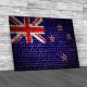 New Zealand Brick Wall Canvas Print Large Picture Wall Art