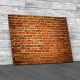 Red Bricks Canvas Print Large Picture Wall Art