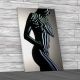 Abstract Striped Woman Canvas Print Large Picture Wall Art
