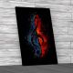 Flaming Treble Clef Canvas Print Large Picture Wall Art