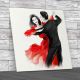 Young Couple Dancing Square Canvas Print Large Picture Wall Art