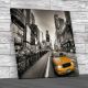 New York Taxi Cab Square Canvas Print Large Picture Wall Art