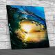 Beautiful Wave of Water Square Canvas Print Large Picture Wall Art
