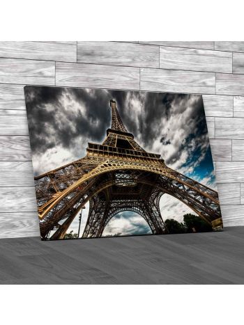 Eiffel Tower Sky Canvas Print Large Picture Wall Art