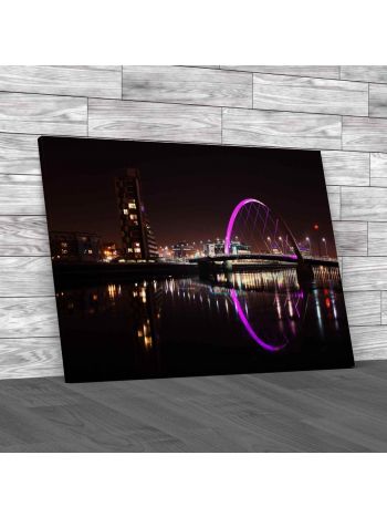 Clyde Arc Bridge Glasgow Canvas Print Large Picture Wall Art