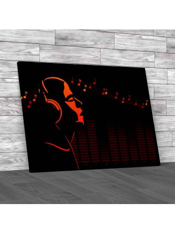 Abstract Music Singing Canvas Print Large Picture Wall Art