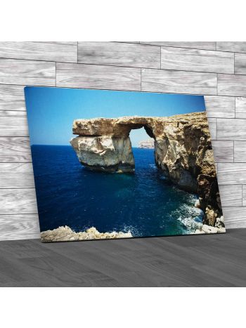 Cliff Arc At Sea Canvas Print Large Picture Wall Art