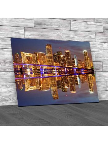 Biscayne Miami Florida Canvas Print Large Picture Wall Art