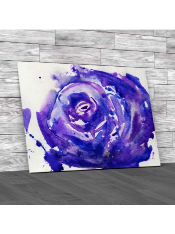 Water Paint Rose Flower Canvas Print Large Picture Wall Art