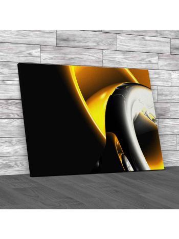 Metallic Abstract Design Canvas Print Large Picture Wall Art