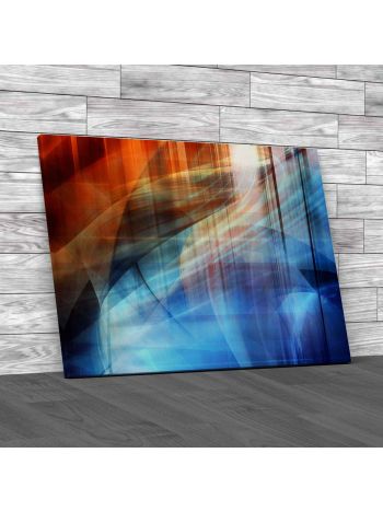 Colourful Fractal Design Canvas Print Large Picture Wall Art