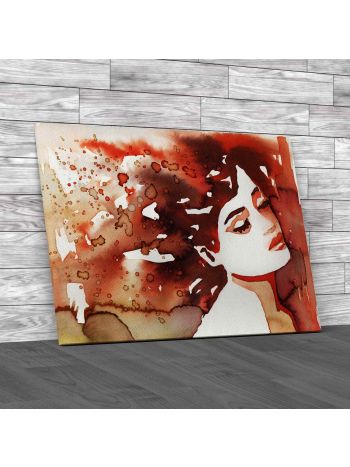 Abstract Sleeping Woman Canvas Print Large Picture Wall Art