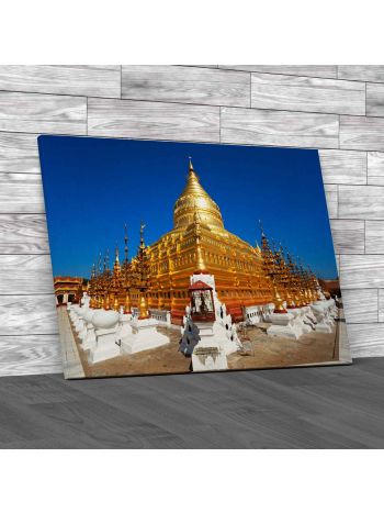 Ancient Golden Temple Canvas Print Large Picture Wall Art