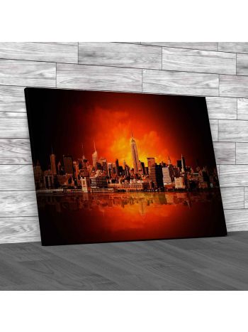 Abstract New York City Canvas Print Large Picture Wall Art