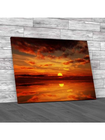 Gorgeous Sunset Clouds Canvas Print Large Picture Wall Art